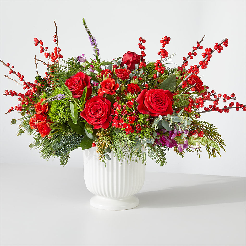 Big Red Bow Bouquet – Henderson Florist, Lebanon TN