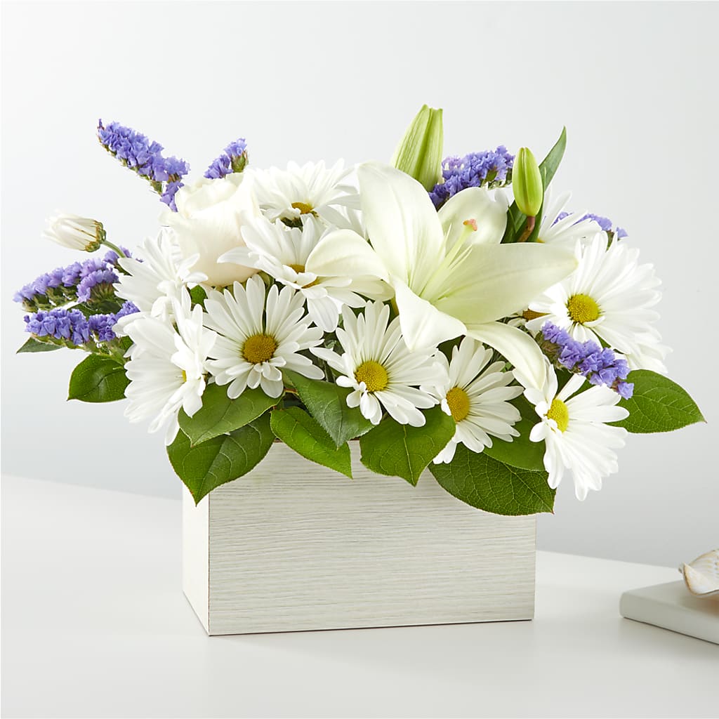 Beyond Blue Box Bouquet – Henderson Florist, Lebanon TN