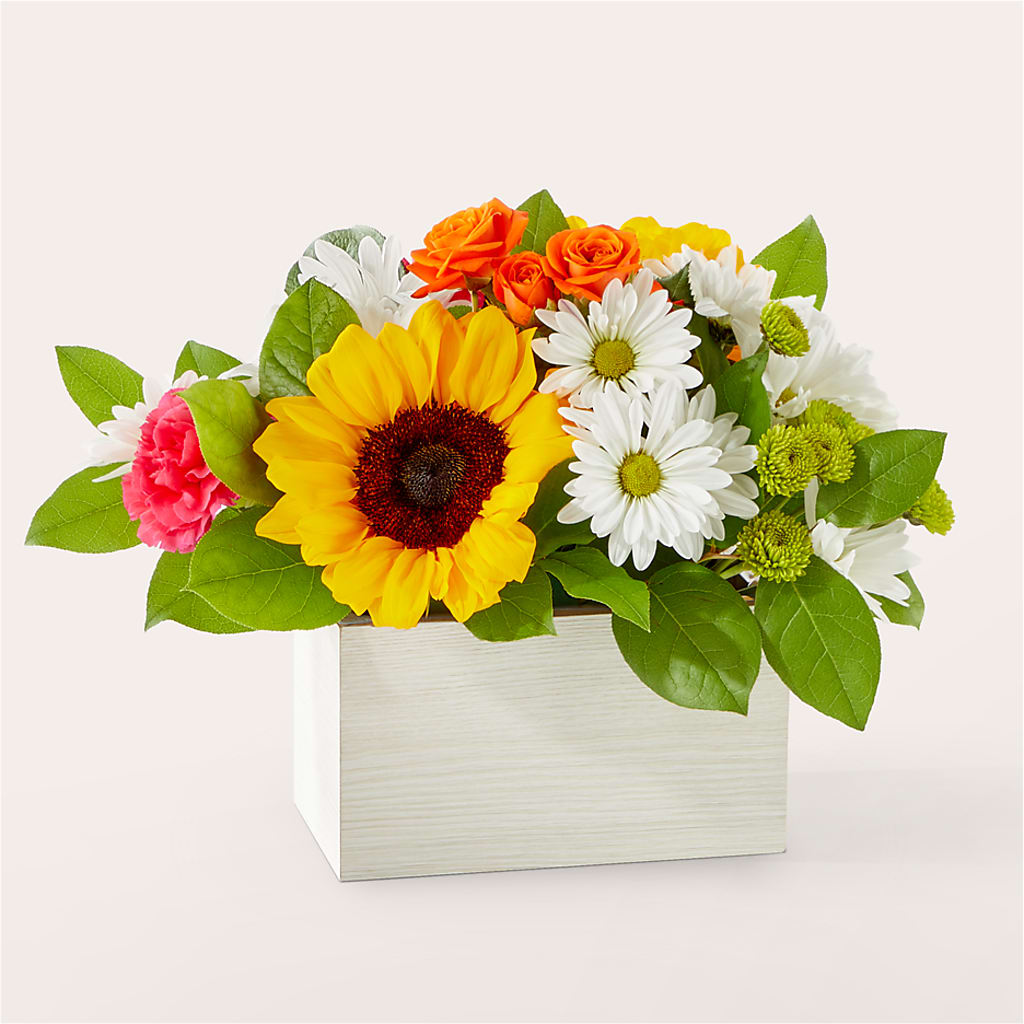 Sun-drenched Blooms Box Bouquet – Henderson Florist, Lebanon TN