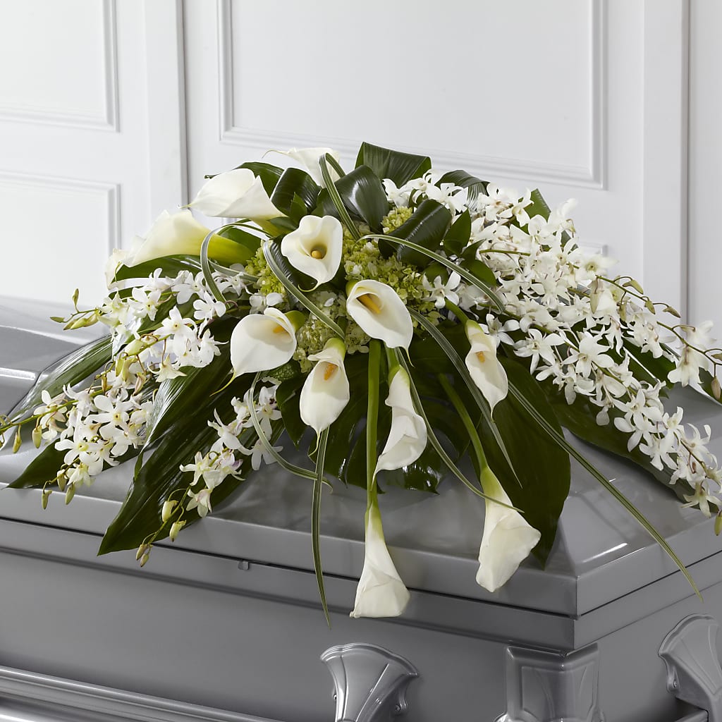 Angel Wings Casket Spray – Henderson Florist, Lebanon TN