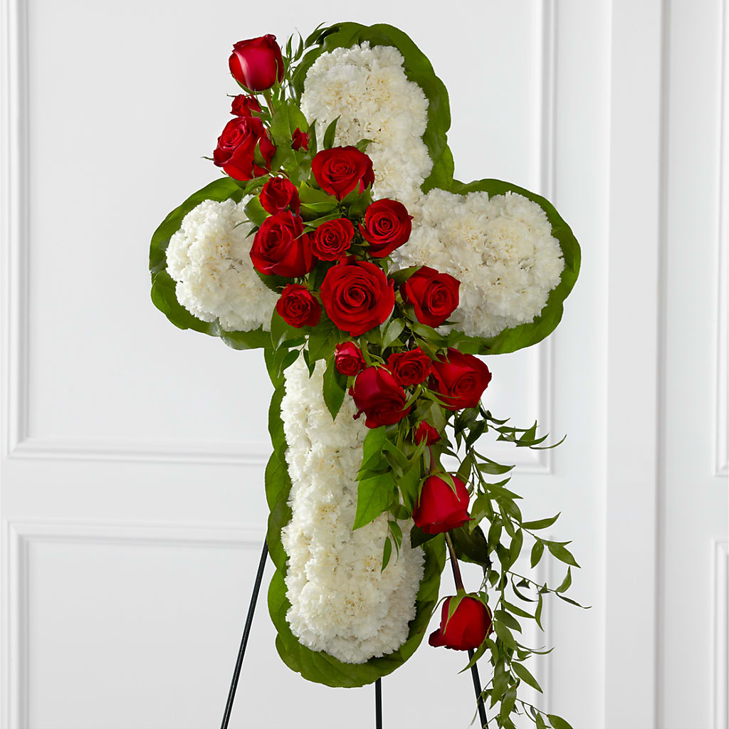 Floral Cross Easel – Henderson Florist, Lebanon TN