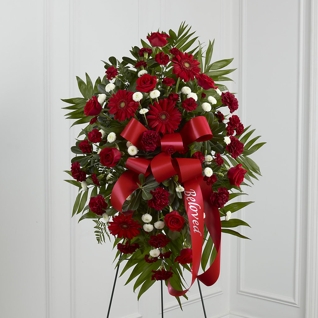 Treasured Memories Standing Spray – Henderson Florist, Lebanon TN