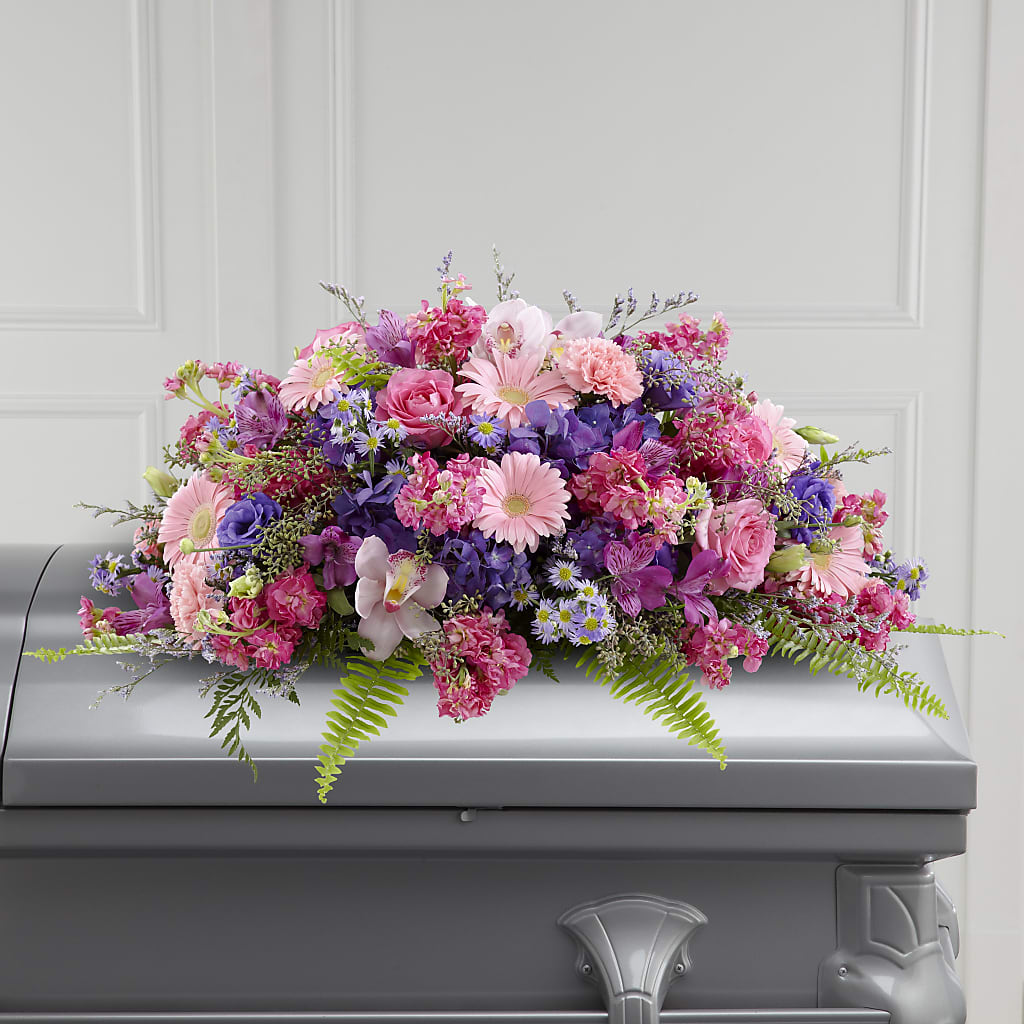 Glorious Garden Casket Spray – Henderson Florist, Lebanon TN
