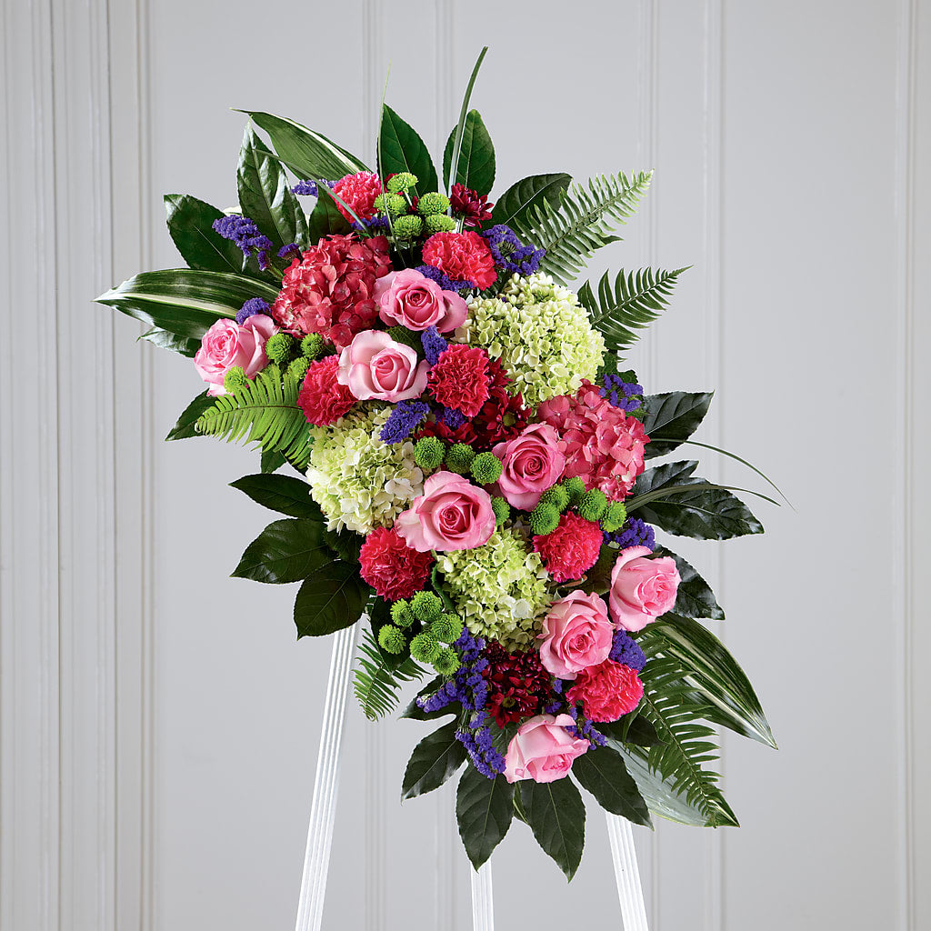 Refreshing Mix Standing Spray – Henderson Florist, Lebanon TN