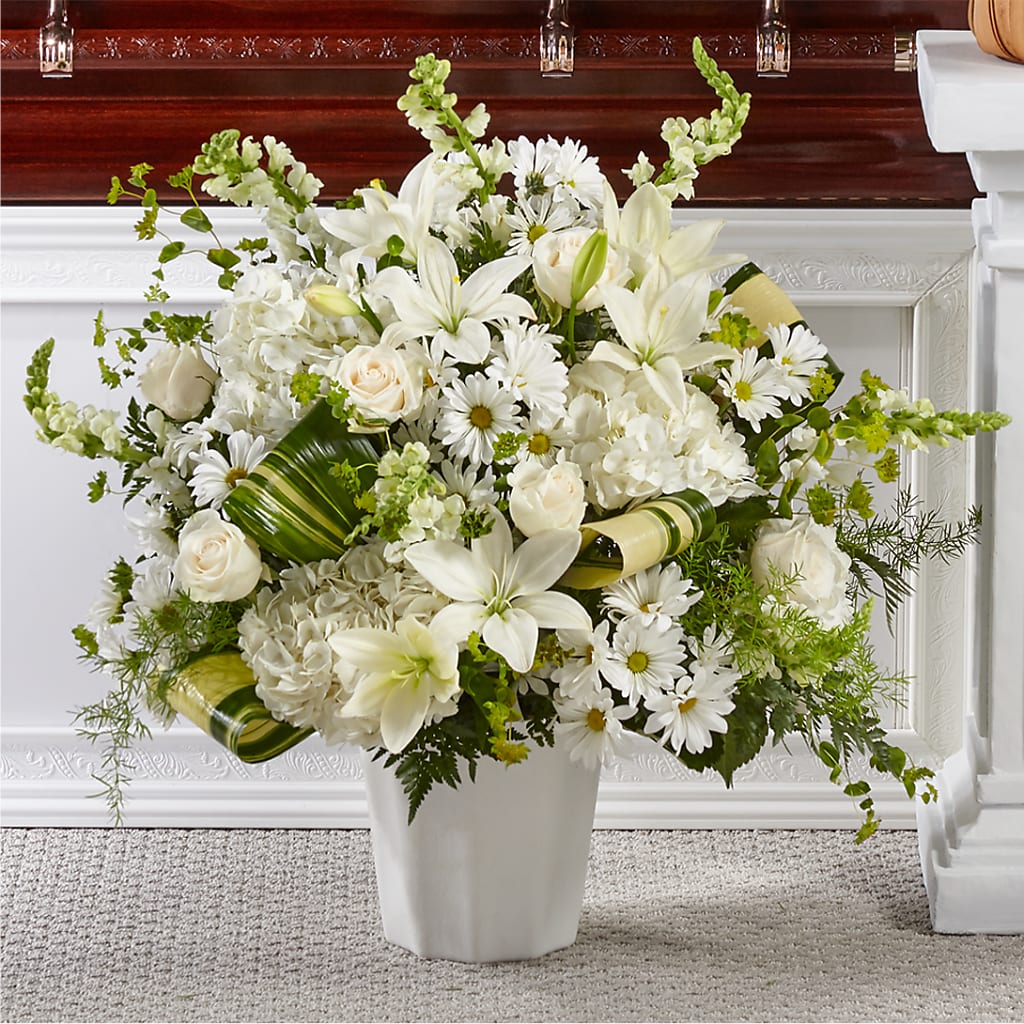 Thoughts of Tranquility Floor Basket – Henderson Florist, Lebanon TN