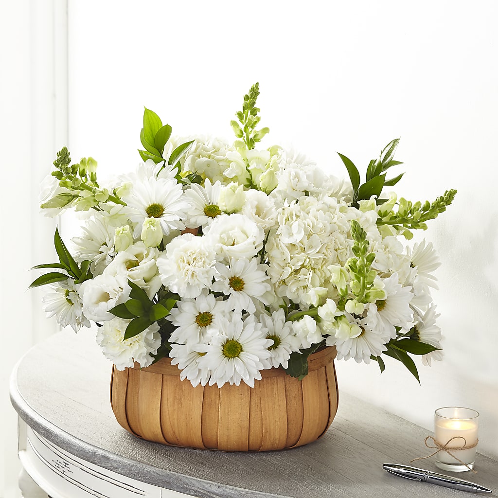 Pure Ivory Basket – Henderson Florist, Lebanon TN