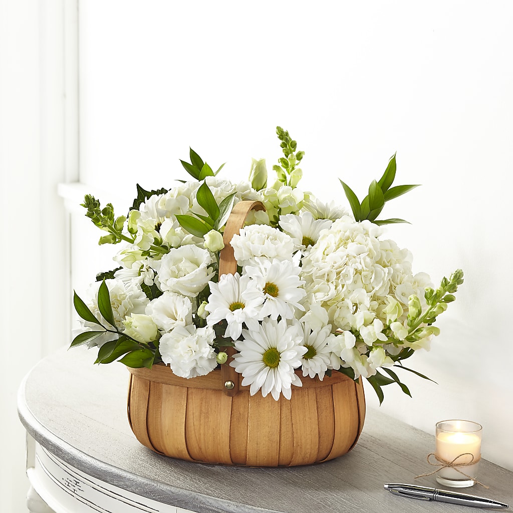 Pure Ivory Basket – Henderson Florist, Lebanon TN