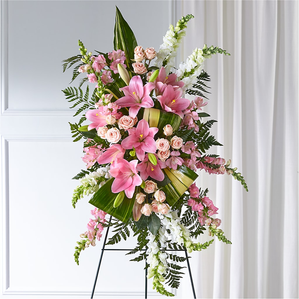 Elegant Embrace Standing Spray – Henderson Florist, Lebanon TN