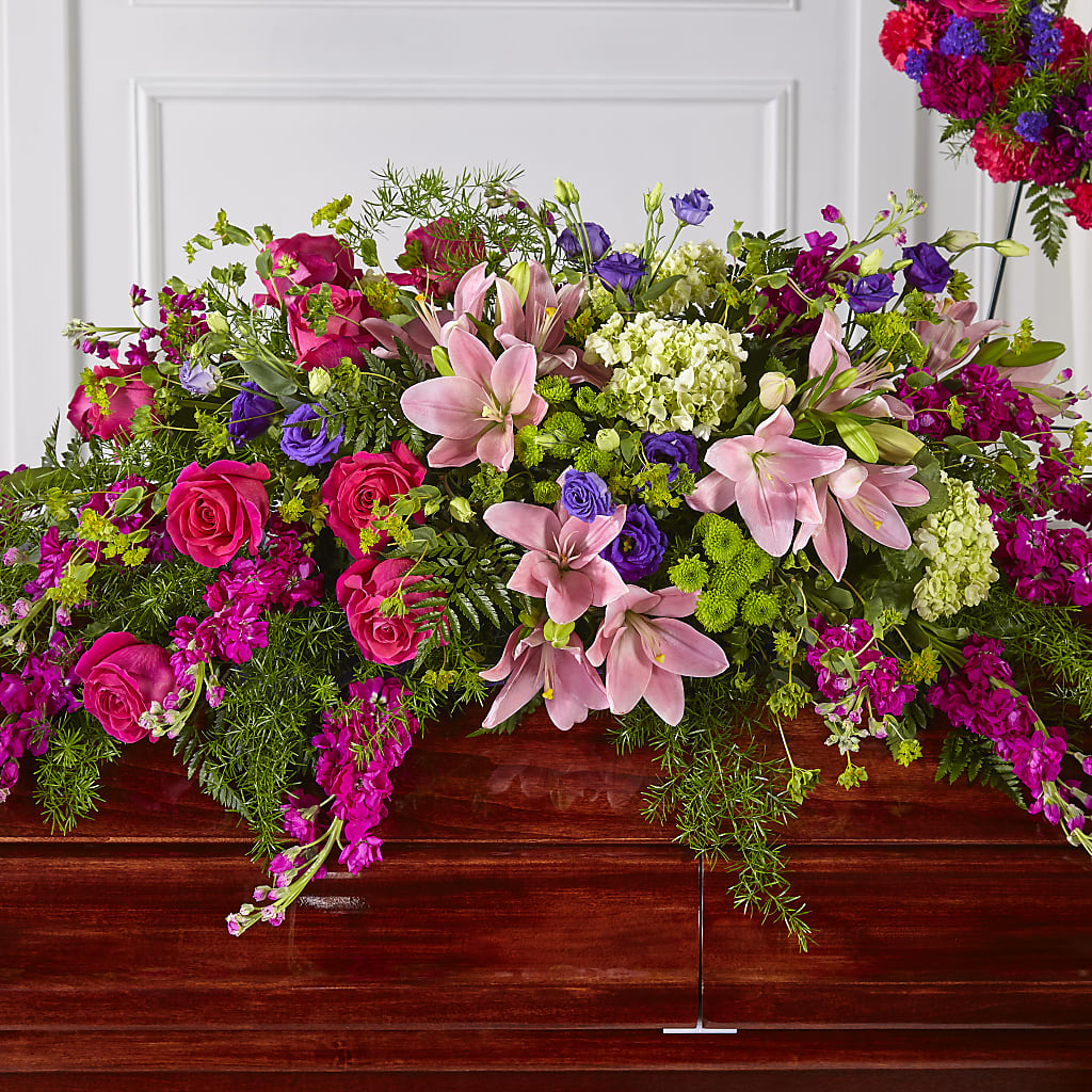 Radiant Tribute Casket Spray – Henderson Florist, Lebanon TN