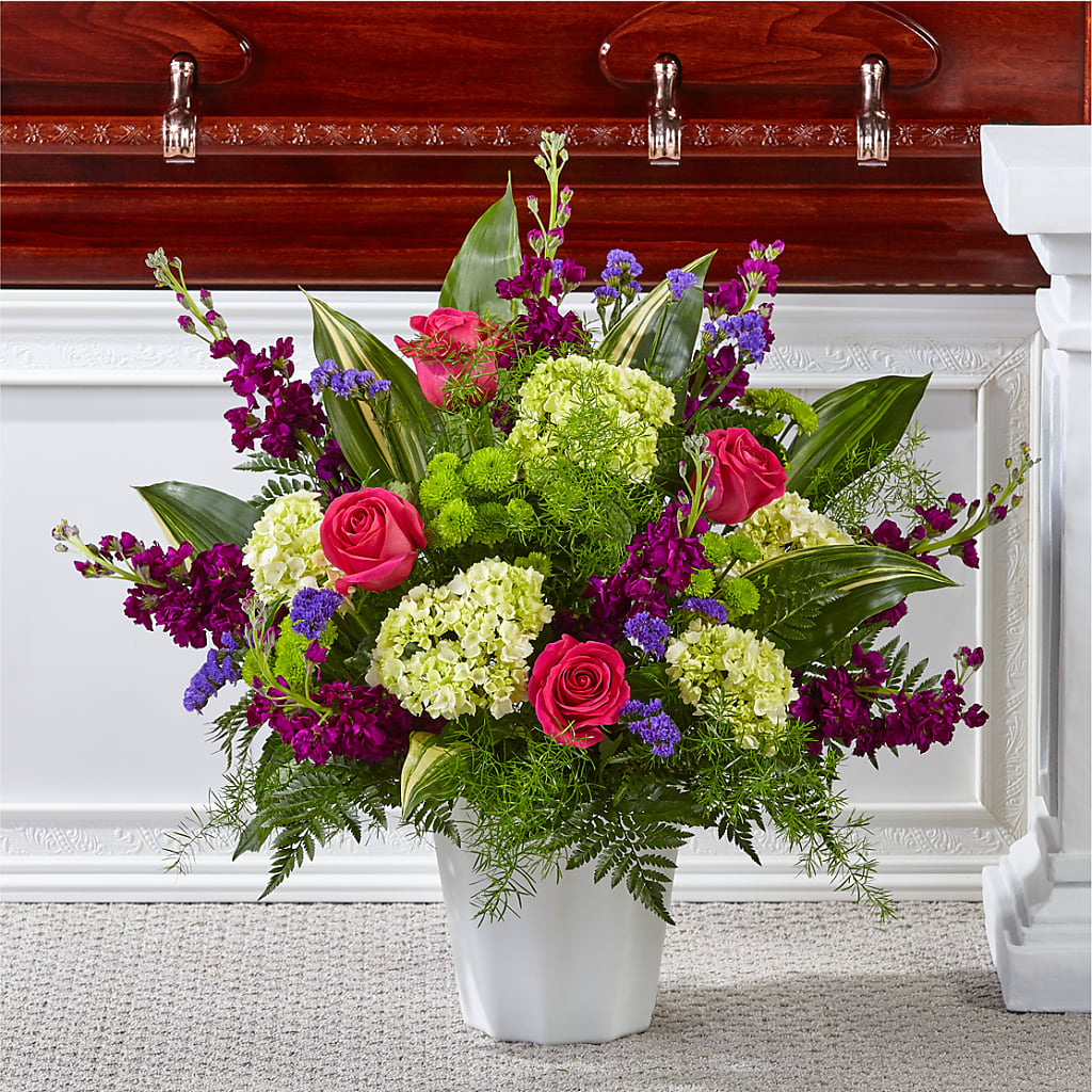 Beautiful Horizons Floor Basket – Henderson Florist, Lebanon TN