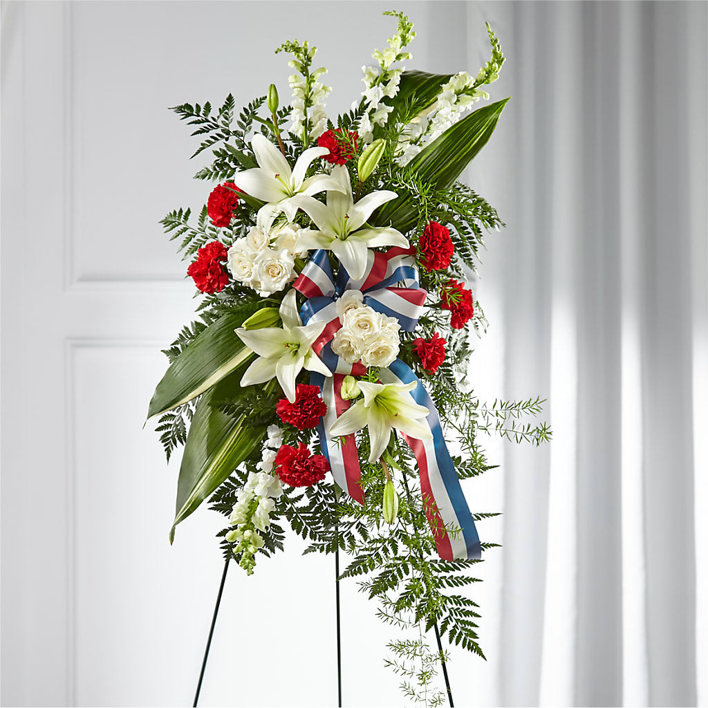 Stars of Life Standing Spray – Henderson Florist, Lebanon TN