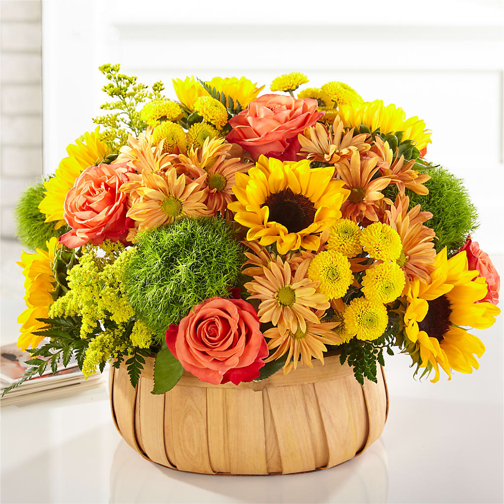 Harvest Sunflower Basket – Henderson Florist, Lebanon TN