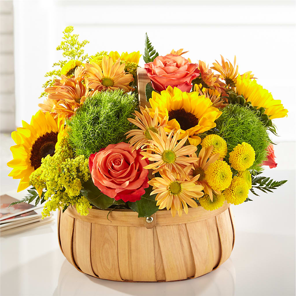 Harvest Sunflower Basket – Henderson Florist, Lebanon TN