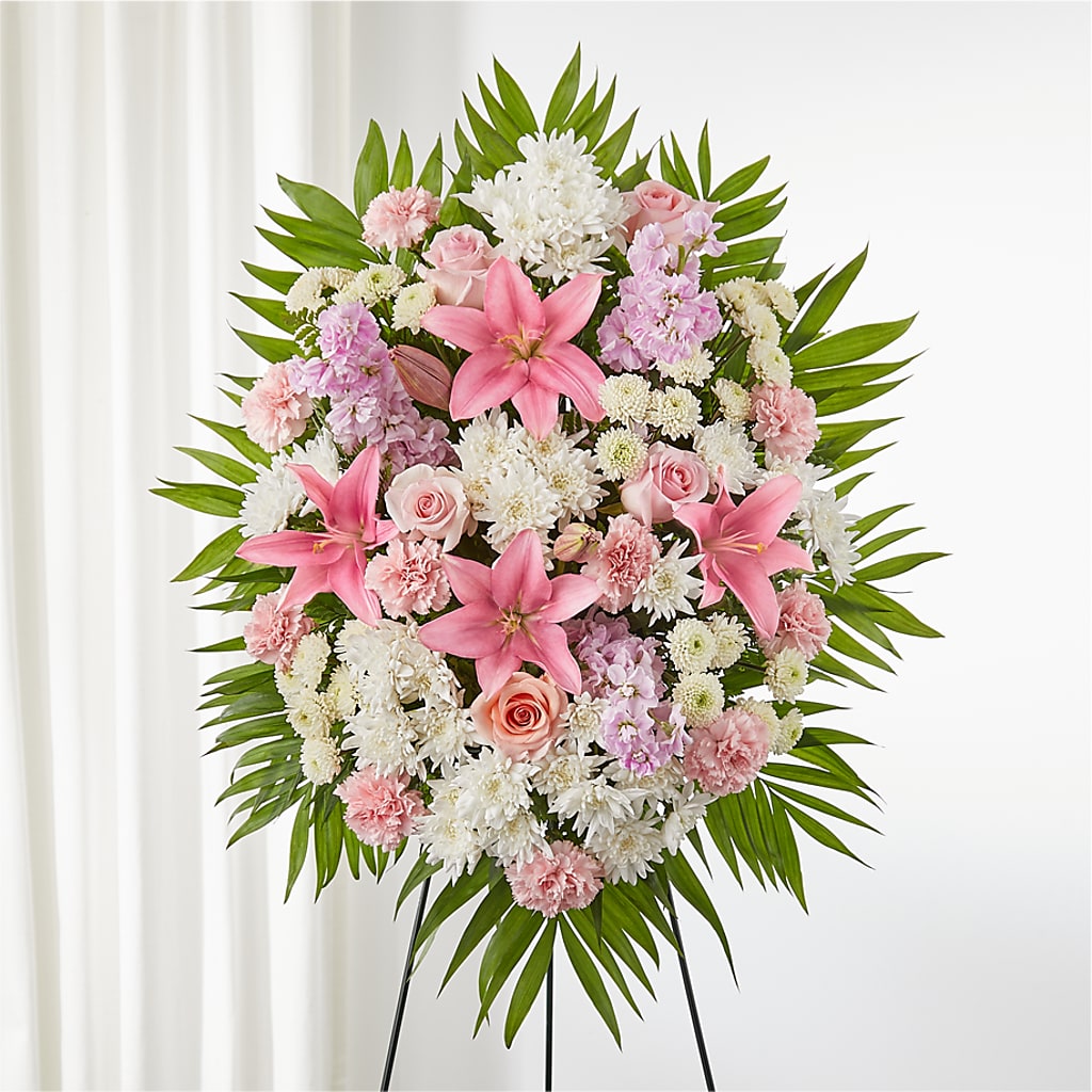 Offering Solace Standing Spray – Henderson Florist, Lebanon TN