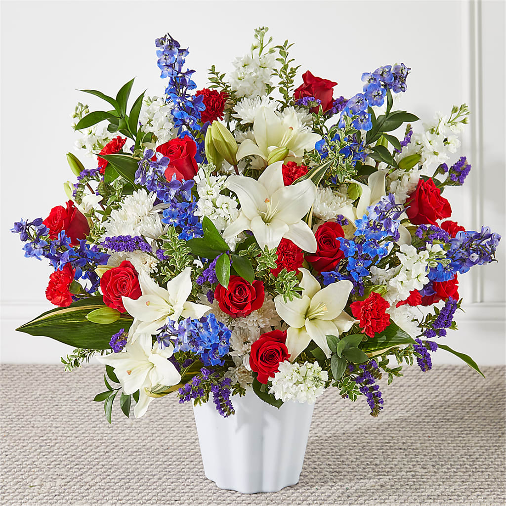 Consoled Floor Basket – Henderson Florist, Lebanon TN