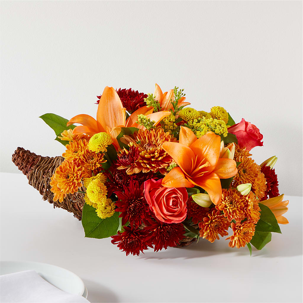 Bouquet of Blessings Cornucopia – Henderson Florist, Lebanon TN