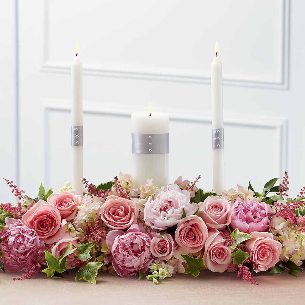 Worldwide Romance Unity Candle Arrangement – Henderson Florist, Lebanon TN