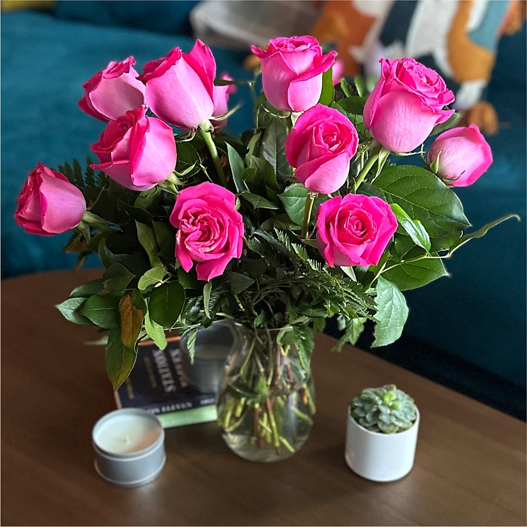 Long Stem Pink Rose Bouquet –  Henderson Florist, Lebanon TN