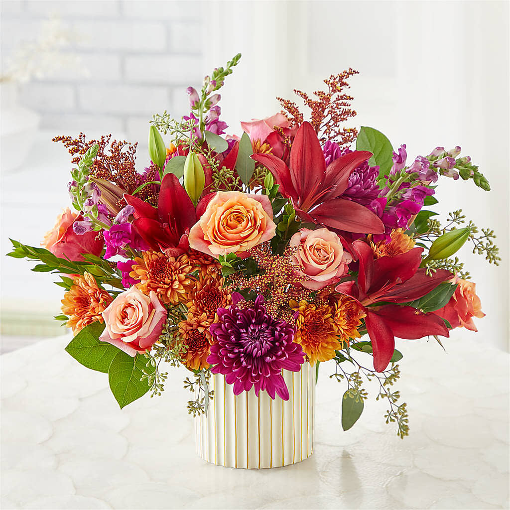 Burgundy Landscape Bouquet –  Henderson Florist, Lebanon TN