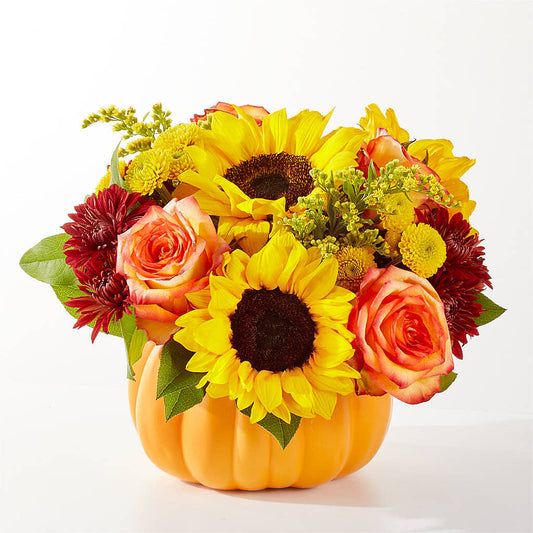 Golden Gourd Pumpkin Bouquet –  Henderson Florist, Lebanon TN