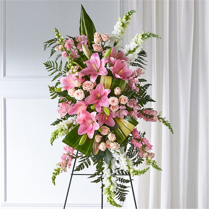 Elegant Embrace Standing Spray –  Henderson Florist, Lebanon TN