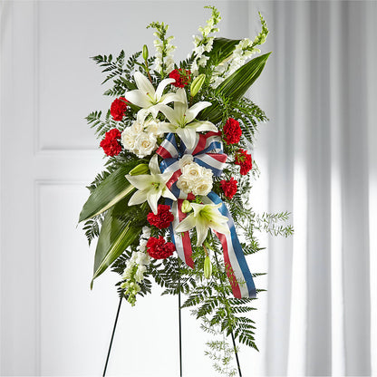 Stars of Life Standing Spray –  Henderson Florist, Lebanon TN