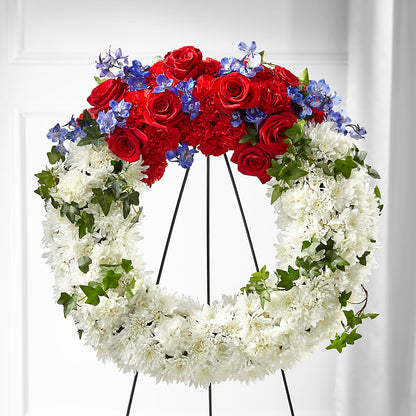 Patriotic Passion Wreath –  Henderson Florist, Lebanon TN
