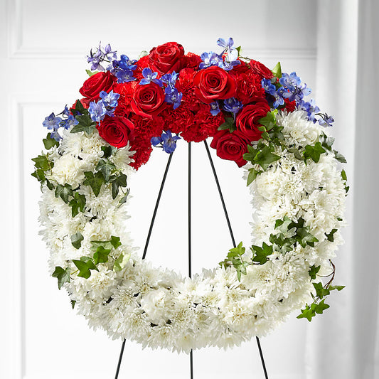 Patriotic Passion Wreath –  Henderson Florist, Lebanon TN