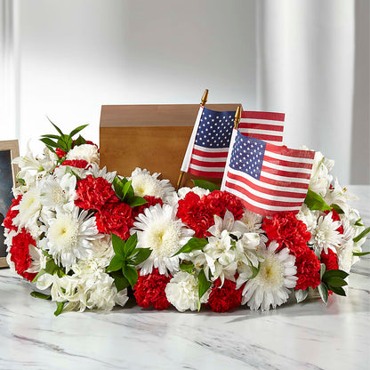 Spirit of Patriotism Cremation Adornment –  Henderson Florist, Lebanon TN