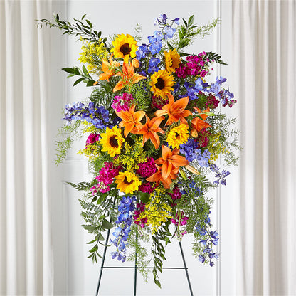 Sunlit Memories Standing Spray (Standard) –  Henderson Florist, Lebanon TN