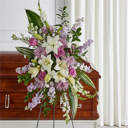 Grateful Hearts Standing Spray –  Henderson Florist, Lebanon TN