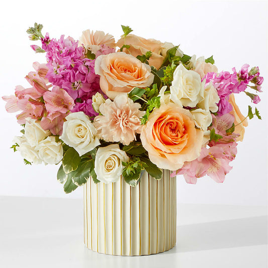 Paradise Bouquet with Ivory Vase –  Henderson Florist, Lebanon TN