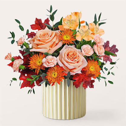 Spiced Latte Bouquet with Ivory Vase –  Henderson Florist, Lebanon TN