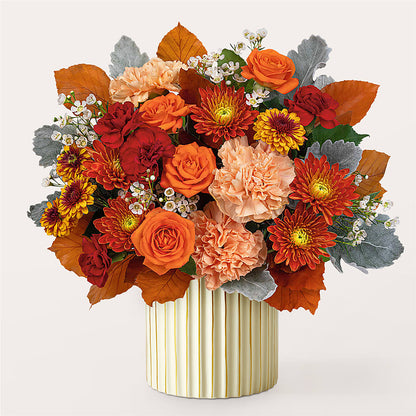 Merlot Bouquet with Ivory Vase –  Henderson Florist, Lebanon TN