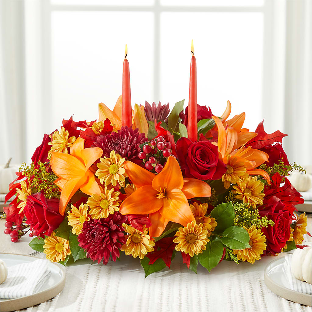 Autumn's Embrace Centerpiece –  Henderson Florist, Lebanon TN