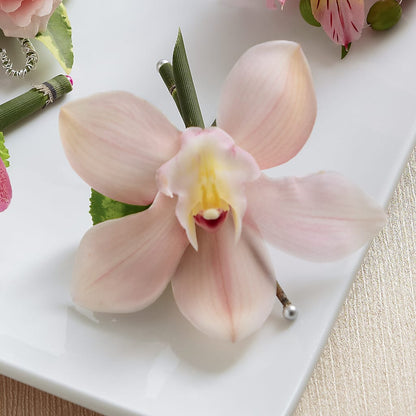 Pink Cymbidium Boutonniere –  Henderson Florist, Lebanon TN